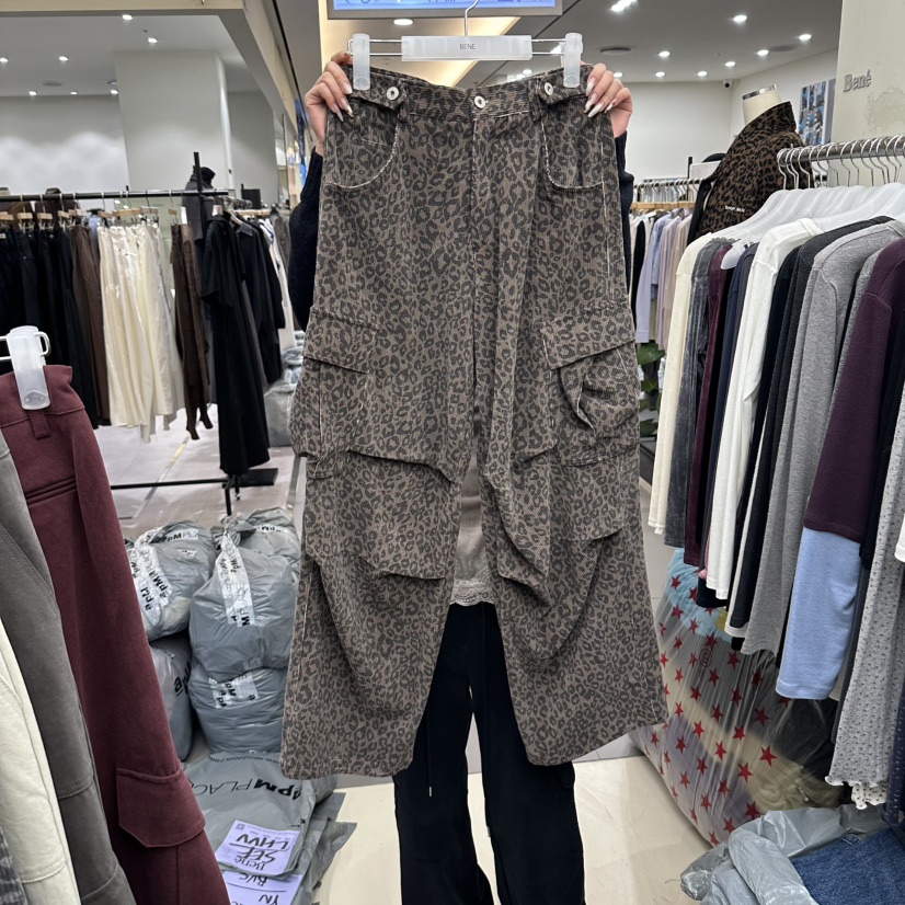 BENE韓國代購女士新品時尚熱賣人氣推薦休閑真品休閑褲豹紋SHOP BENE_Bene休閑褲圖色2