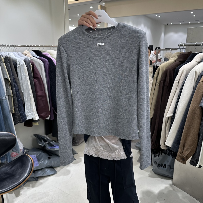 BENE東大門實拍女裝新品推薦真品熱賣人氣時尚休閑長袖T恤SHOP BENE_Bene長袖T恤圖色4