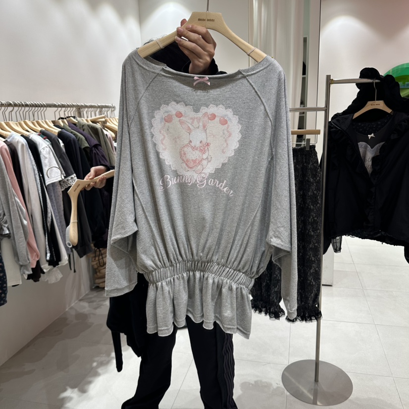 MINI UNNI東大門代購女士新品真品人氣休閑熱賣時尚長袖T恤mini unni長袖T恤圖色2
