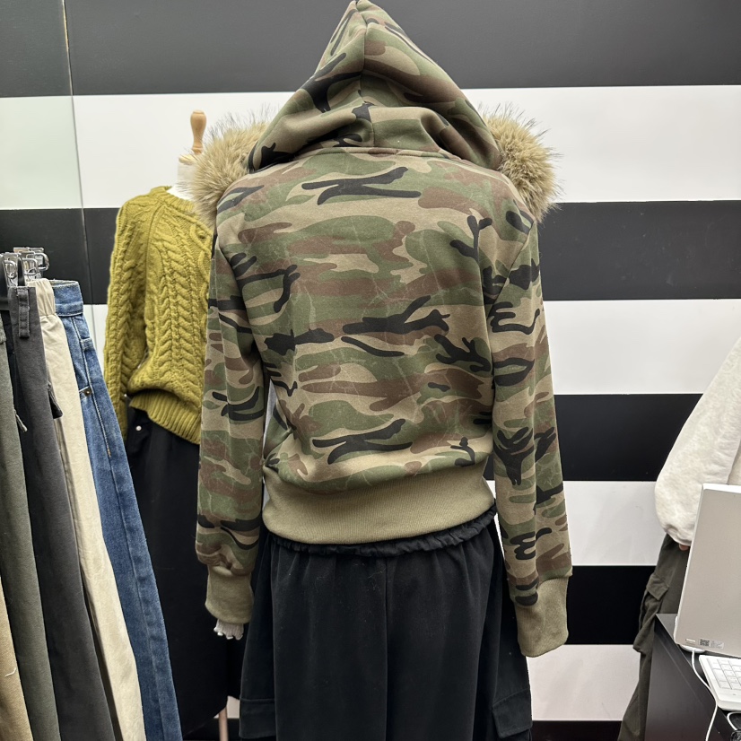 DAILY MOMENT東大門直郵女裝新品職業衛衣拉鏈連帽衫連帽衫加絨DAILY MOMENT衛衣