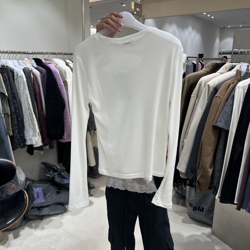 BENE韓國代購女士新品時尚熱賣休閑推薦職業真品人氣長袖T恤SHOP BENE_Bene長袖T恤