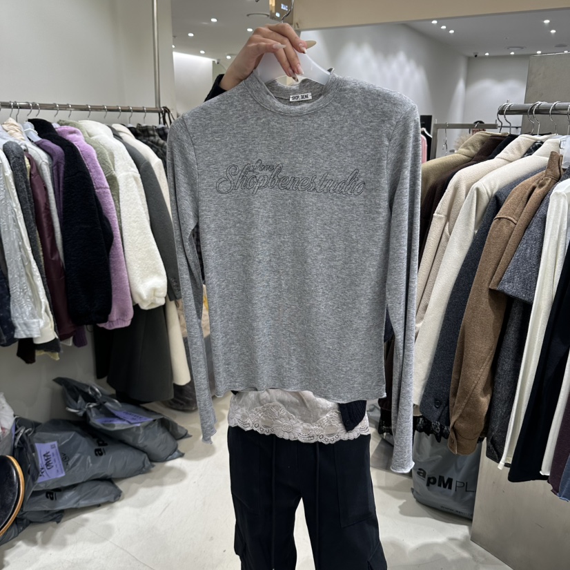 BENE韓國代購女士新品時尚真品熱賣推薦休閑人氣長袖T恤SHOP BENE_Bene長袖T恤圖色6