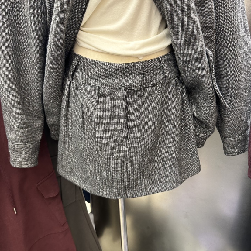 BENE韓國直郵女士新品時尚休閑真品推薦職業熱賣短裙皺紋SHOP BENE_Bene短裙圖色1