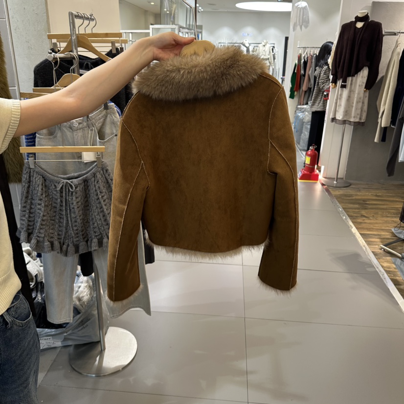 ALEGRE韓國代購女裝新品人氣時尚熱賣休閑真品短款大衣短款ALEGRE短款大衣