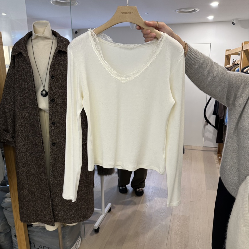 ROUNDER東大門代購女士新品真品熱賣休閑職業時尚長袖T恤ROUNDER長袖T恤圖色1