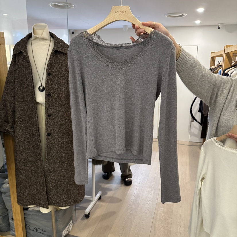 ROUNDER東大門代購女士新品真品熱賣休閑職業時尚長袖T恤ROUNDER長袖T恤圖色2