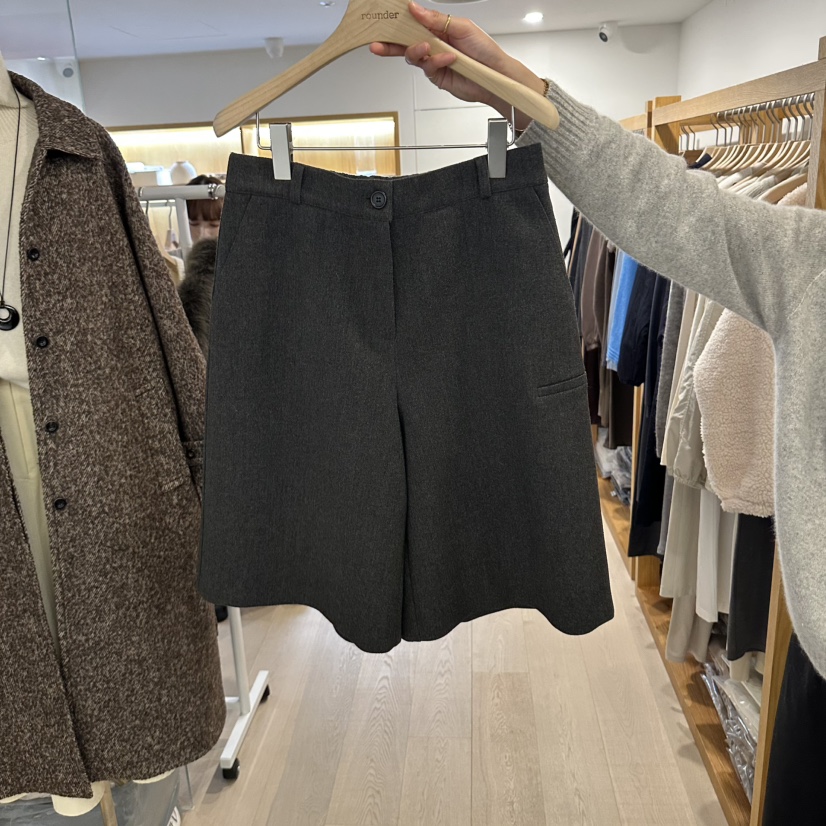 ROUNDER東大門代購女裝新品休閑人氣時尚熱賣真品推薦短褲ROUNDER短褲圖色1深灰色