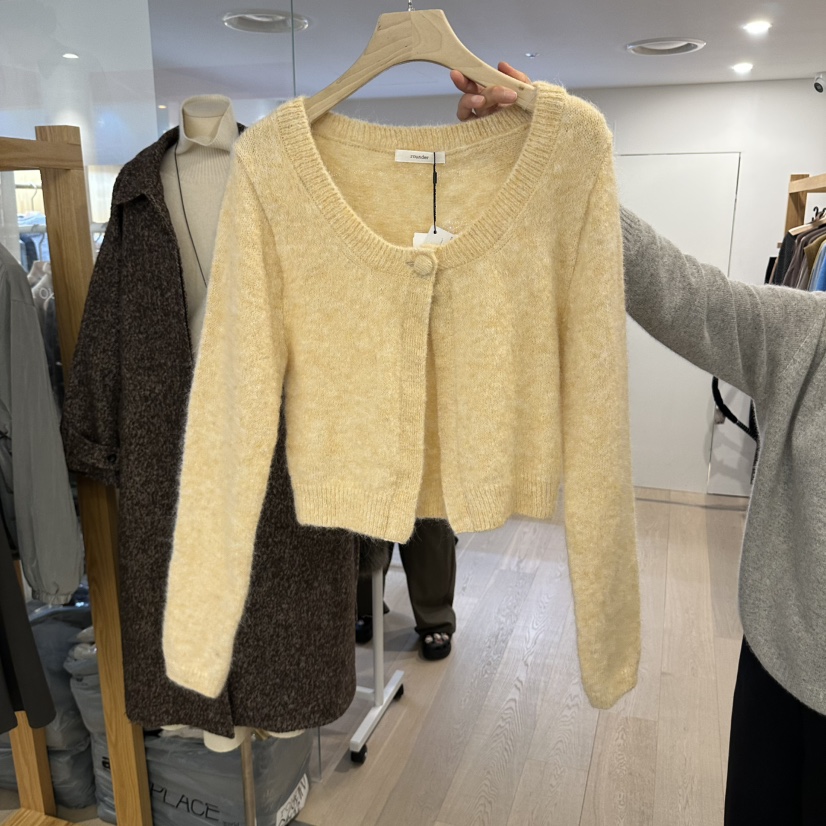 ROUNDER韓國代購女裝新品休閑真品人氣開衫不含內搭貂皮開衫ROUNDER開衫圖色2
