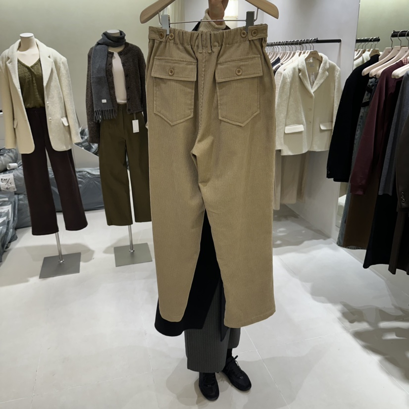 MILLIF東大門實拍女裝新品人氣熱賣休閑休閑褲燈芯絨彈力MILLIF休閑褲
