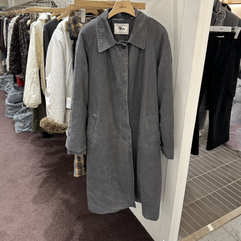 PITA/THEVERLIN東大門實拍女裝新品人氣長款風衣含腰帶水洗PITA/THEVERLIN長款風衣圖色1