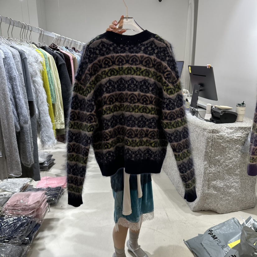 NEROLI 36韓國代購女士新款休閑真品時尚熱賣開衫羊絨珍珠NEROLI 36開衫