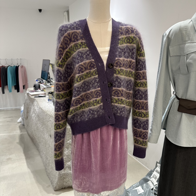 NEROLI 36韓國代購女士新款休閑真品時尚熱賣開衫羊絨珍珠NEROLI 36開衫圖色1