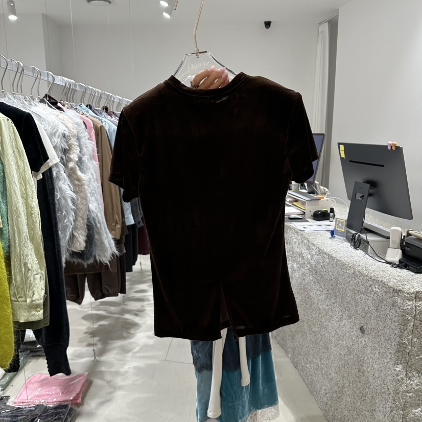 NEROLI 36韓國直郵女裝新品熱賣推薦休閑時尚真品T恤腰帶NEROLI 36T恤圖色2棕色