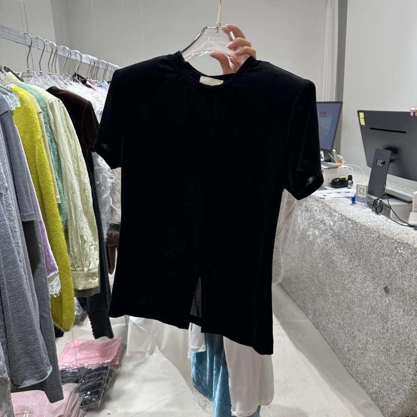 NEROLI 36韓國直郵女裝新品熱賣推薦休閑時尚真品T恤腰帶NEROLI 36T恤圖色3黑色