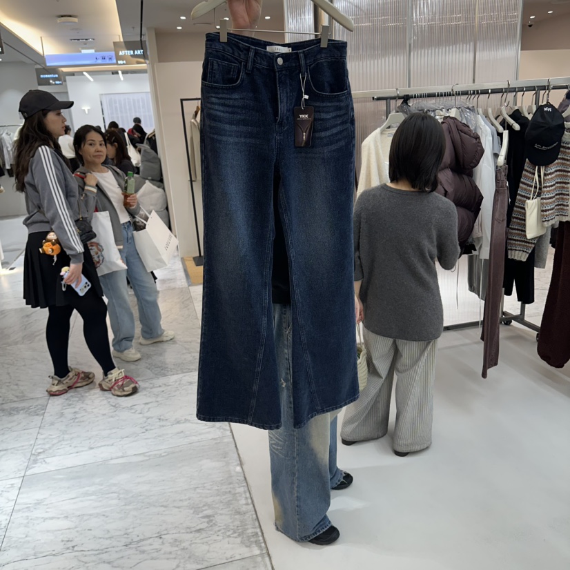 LEPI韓國代購女裝新款人氣時尚熱賣推薦真品休閑牛仔褲喇叭LEPI牛仔褲圖色1