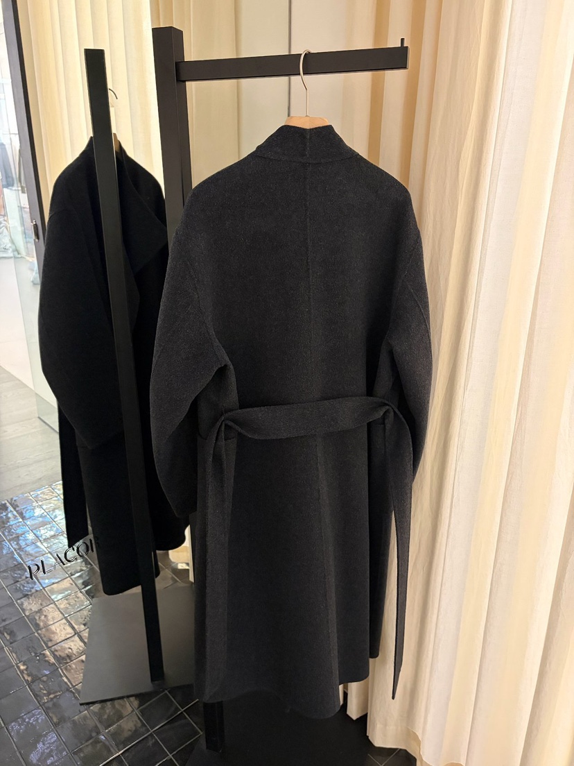 REGULARLY/PLACOR東大門直郵女裝新品推薦中長款大衣含腰帶羊絨雙面REGULARLY/PLACOR中長款大衣