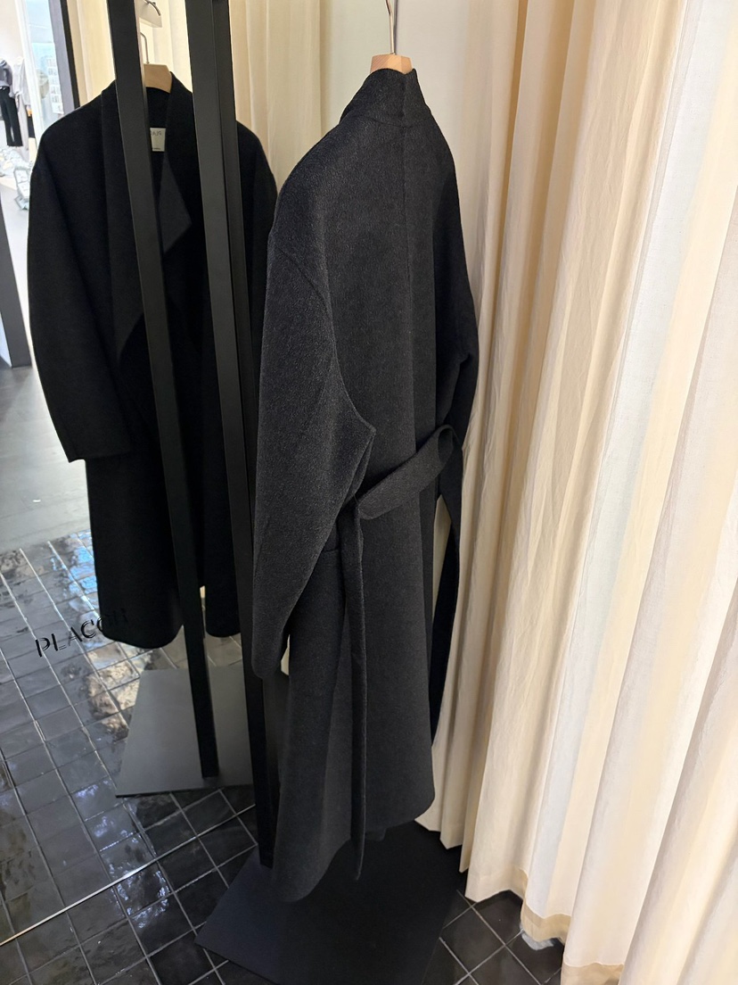REGULARLY/PLACOR東大門直郵女裝新品推薦中長款大衣含腰帶羊絨雙面REGULARLY/PLACOR中長款大衣