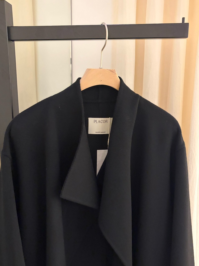 REGULARLY/PLACOR東大門直郵女裝新品推薦中長款大衣含腰帶羊絨雙面REGULARLY/PLACOR中長款大衣