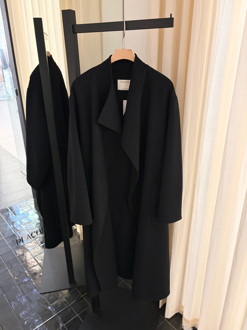 REGULARLY/PLACOR東大門直郵女裝新品推薦中長款大衣含腰帶羊絨雙面REGULARLY/PLACOR中長款大衣圖色3