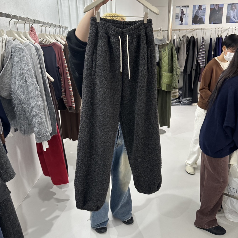LEPI東大門直郵女裝新品時尚推薦休閑真品休閑褲毛圈運動LEPI休閑褲圖色2