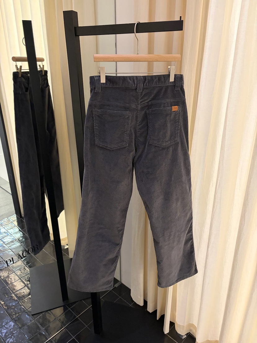 REGULARLY/PLACOR韓國直郵女士新品時尚休閑褲燈芯絨水洗REGULARLY/PLACOR休閑褲