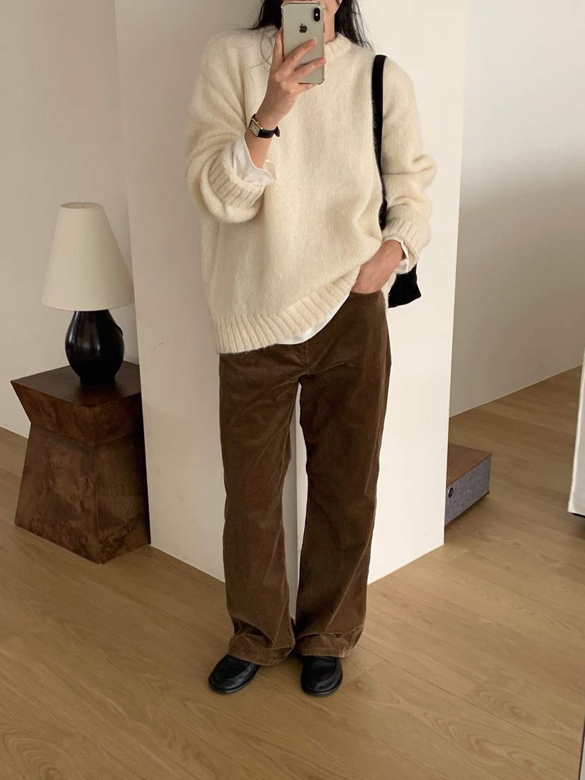 REGULARLY/PLACOR韓國直郵女士新品時尚休閑褲燈芯絨水洗REGULARLY/PLACOR休閑褲