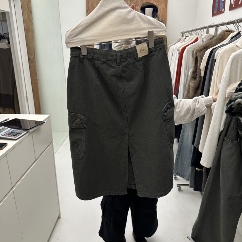CHAV韓國代購女裝新款熱賣真品推薦時尚人氣半身裙中短裙CHAV半身裙/中短裙