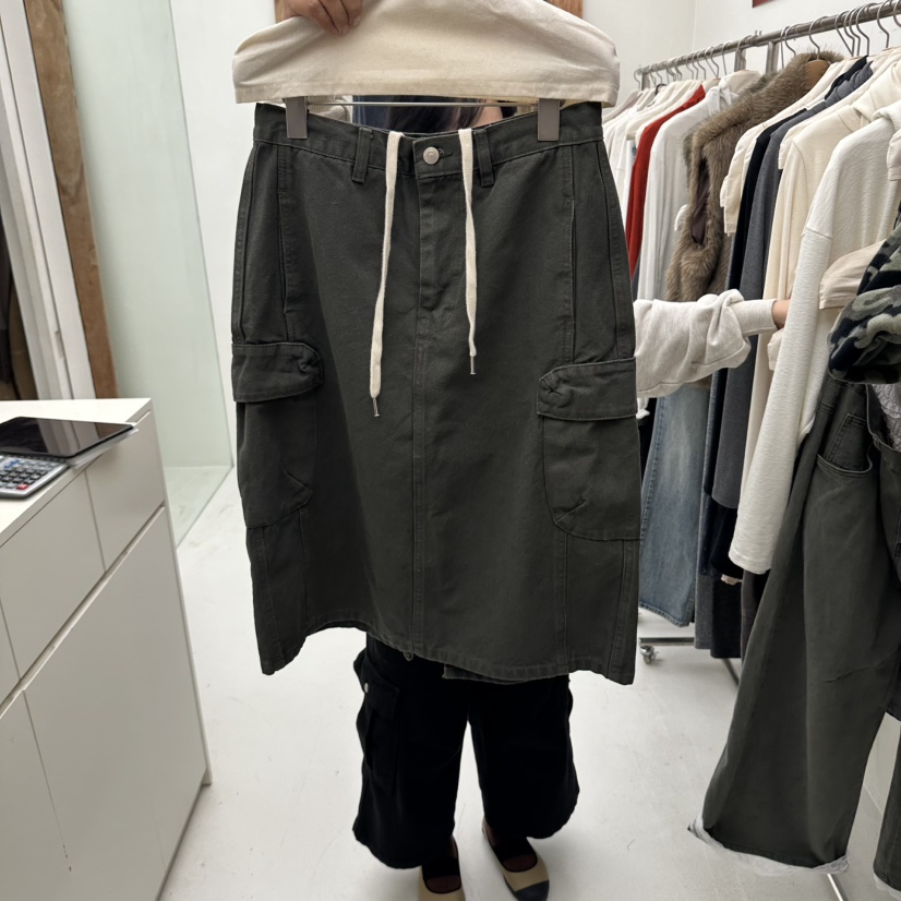 CHAV韓國代購女裝新款熱賣真品推薦時尚人氣半身裙中短裙CHAV半身裙/中短裙圖色1