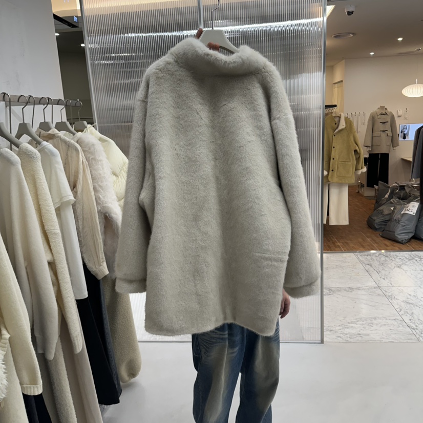 LEPI韓國代購女裝新款時尚真品推薦人氣短款大衣生態毛毛皮LEPI短款大衣