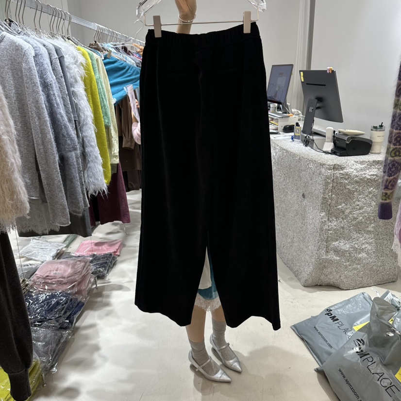 NEROLI 36韓國代購女裝新品時尚人氣休閑熱賣休閑褲天鵝絨NEROLI 36休閑褲