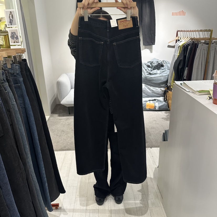 GRAYMELLOW韓國代購女裝新款休閑時尚真品人氣熱賣牛仔褲GRAYMELLOW牛仔褲
