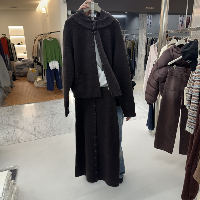 LEPI東大門直郵女裝新品真品人氣休閑熱賣時尚長裙羊毛針織LEPI長裙