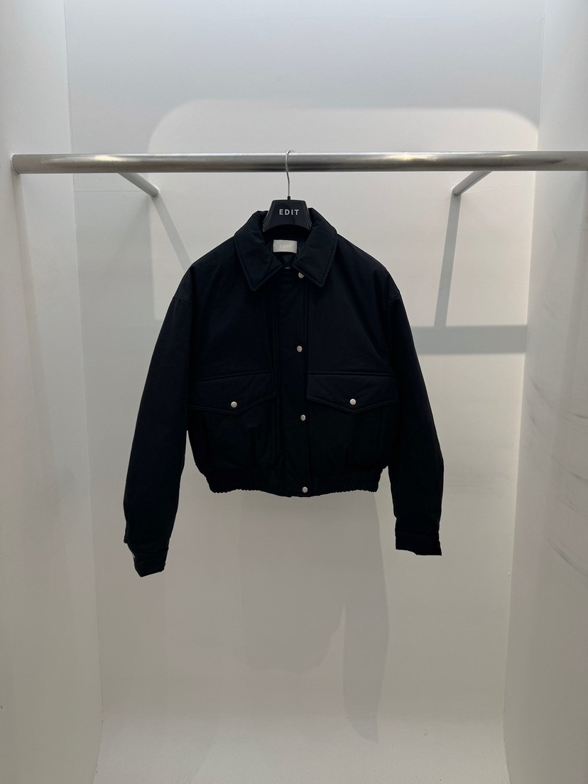 EDIT東大門實拍女士新款休閑人氣時尚熱賣短款羽絨服鵝絨EDIT短款羽絨服圖色3黑色