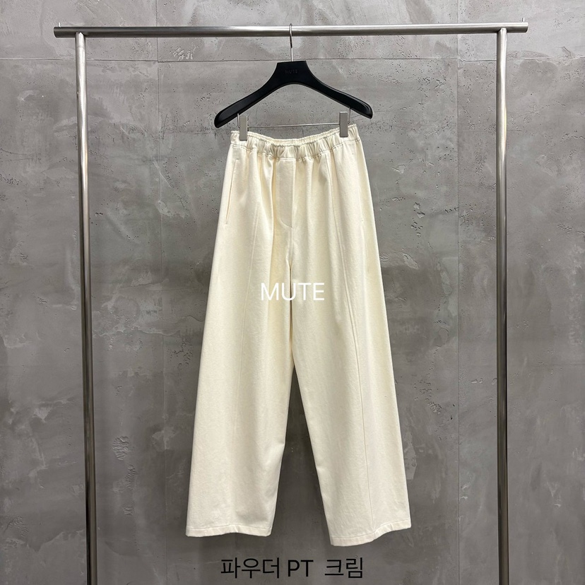 MUTE-P東大門代購女裝新款真品時尚休閑熱賣推薦人氣休閑褲MUTE休閑褲圖色2奶油色