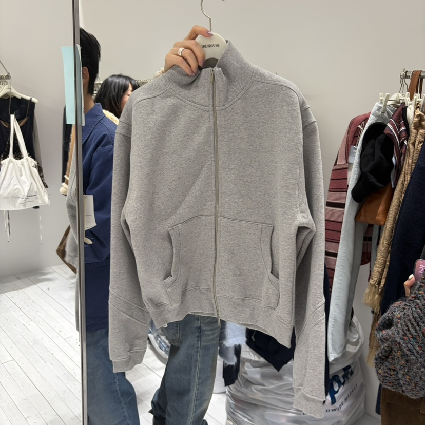 BREATHE韓國代購女裝新品時尚推薦休閑熱賣衛衣口袋加絨撞色BREATHE衛衣圖色2