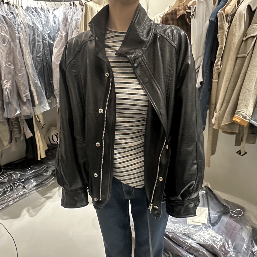GENTLE B/LOVENTINA東大門實拍女裝新品休閑夾克山羊皮夾棉GENTLE B/LOVENTINA夾克圖色1