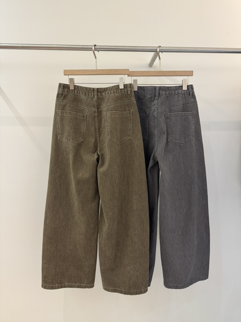 WEAUE SELVAGE東大門代購女裝新品時尚休閑褲水洗牛仔布Weave Selvage休閑褲