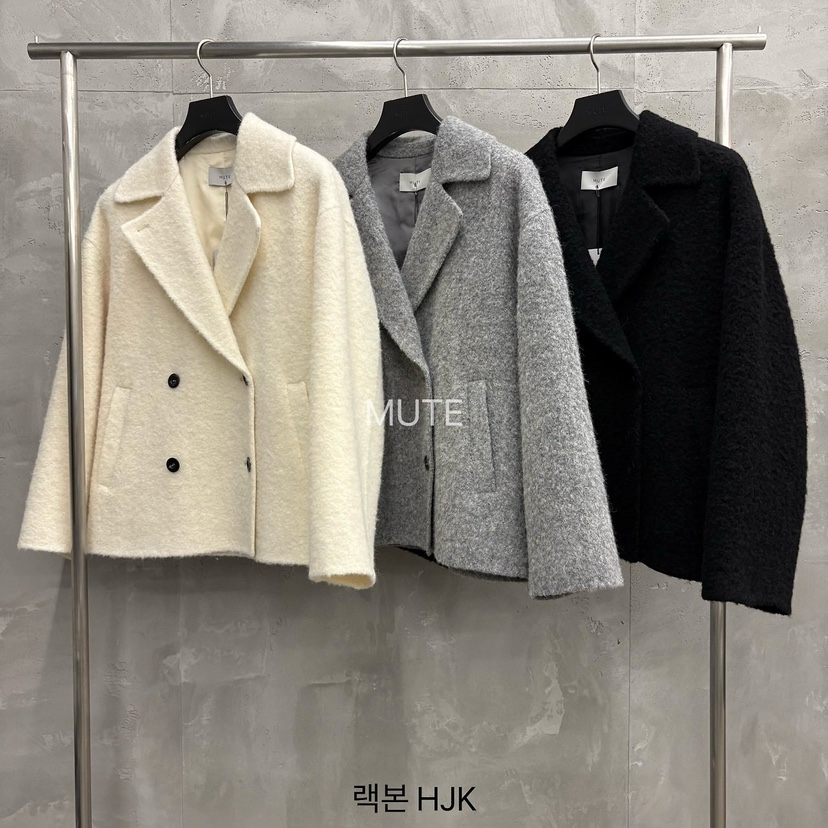 MUTE-P東大門直郵女裝新品熱賣真品時尚推薦休閑短款大衣MUTE短款大衣