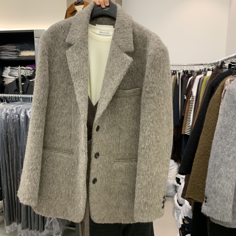 THE SECOND GROW東大門代購女裝新品真品熱賣推薦短款大衣THE SECOND GROW短款大衣圖色2