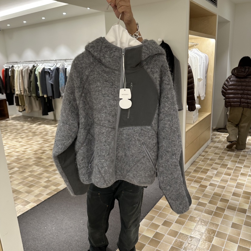 MYNAMEIS/AIME HOPE MAKE韓國代購女裝新品真品夾克羊駝毛MYNAMEIS/AIME HOPE MAKE夾克圖色2