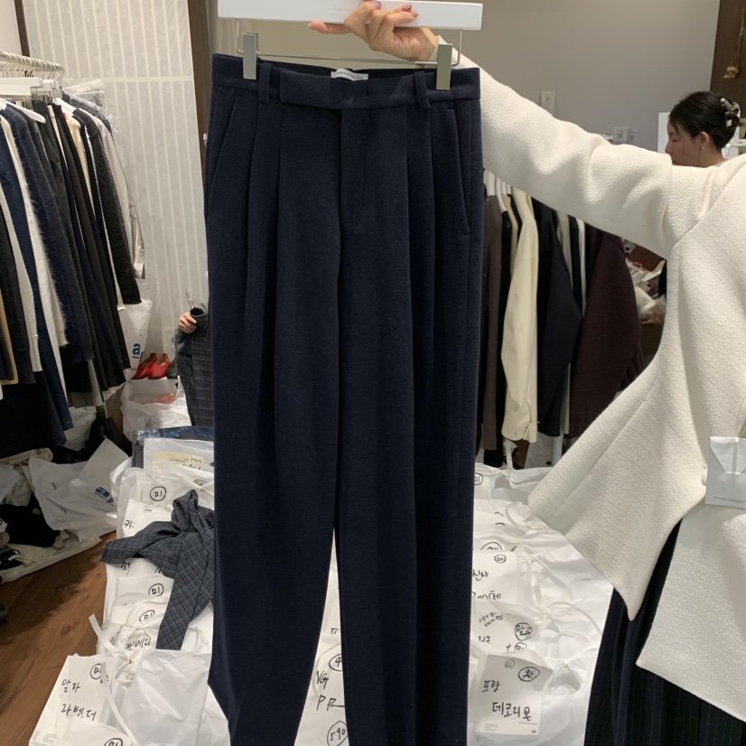 UNDERSTANDING東大門實拍女士新款真品人氣推薦熱賣休閑褲UNDERSTANDING休閑褲圖色2深藍色