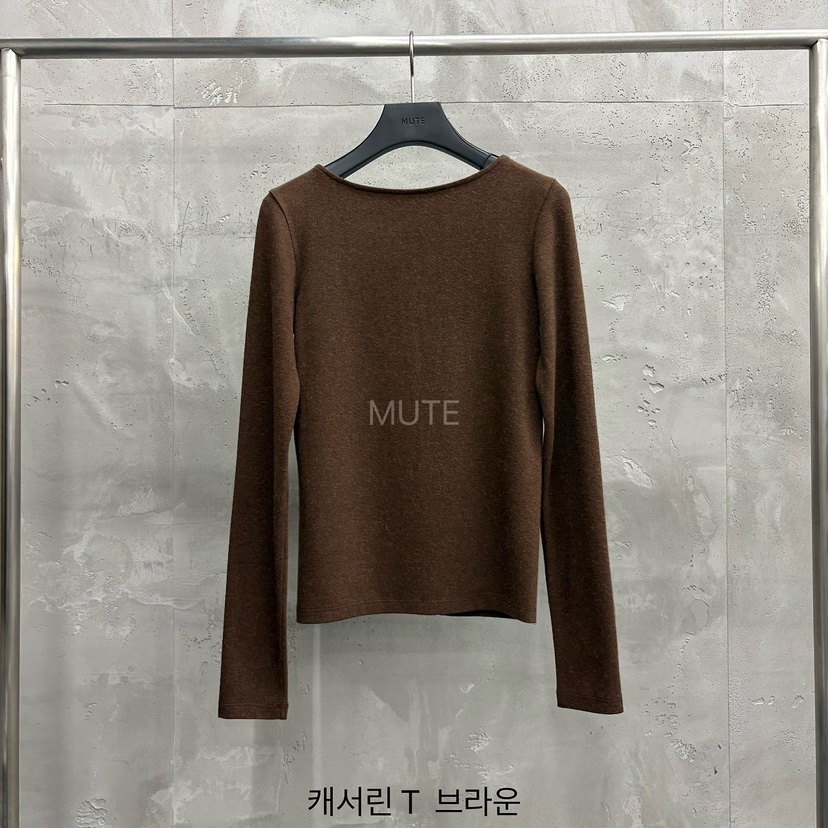 MUTE-P東大門直郵女士新款休閑推薦真品熱賣人氣長袖T恤MUTE長袖T恤圖色3