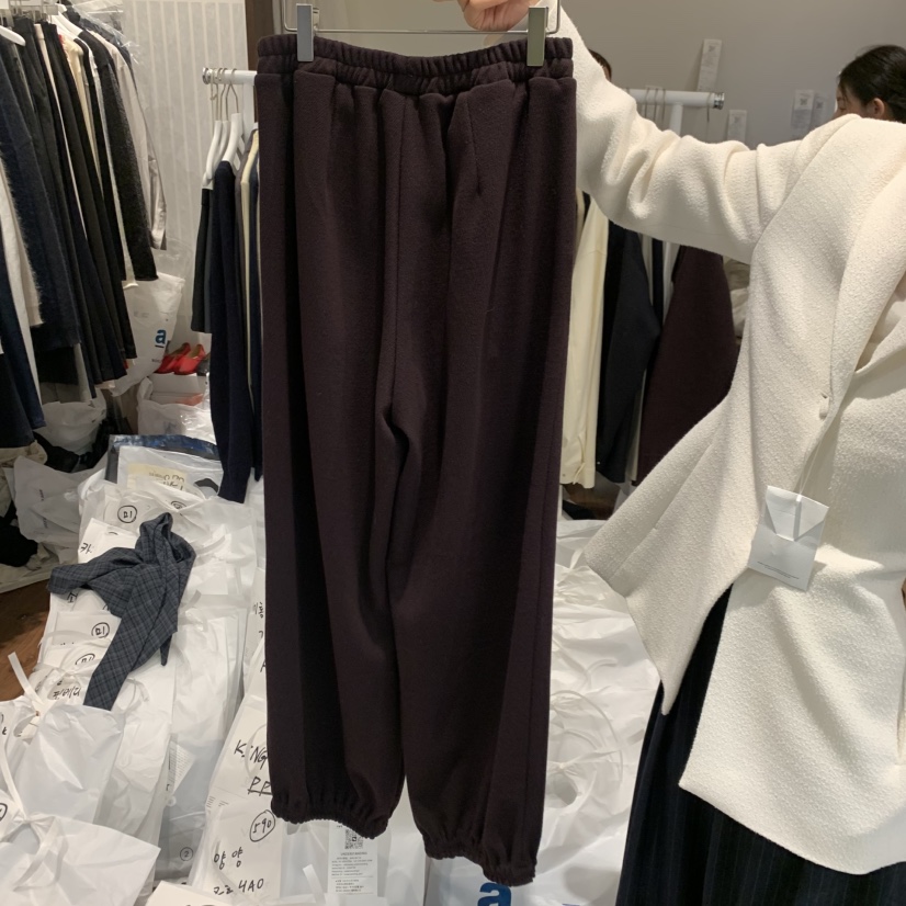 UNDERSTANDING韓國直郵女士新品人氣休閑真品休閑褲加絨束帶UNDERSTANDING休閑褲