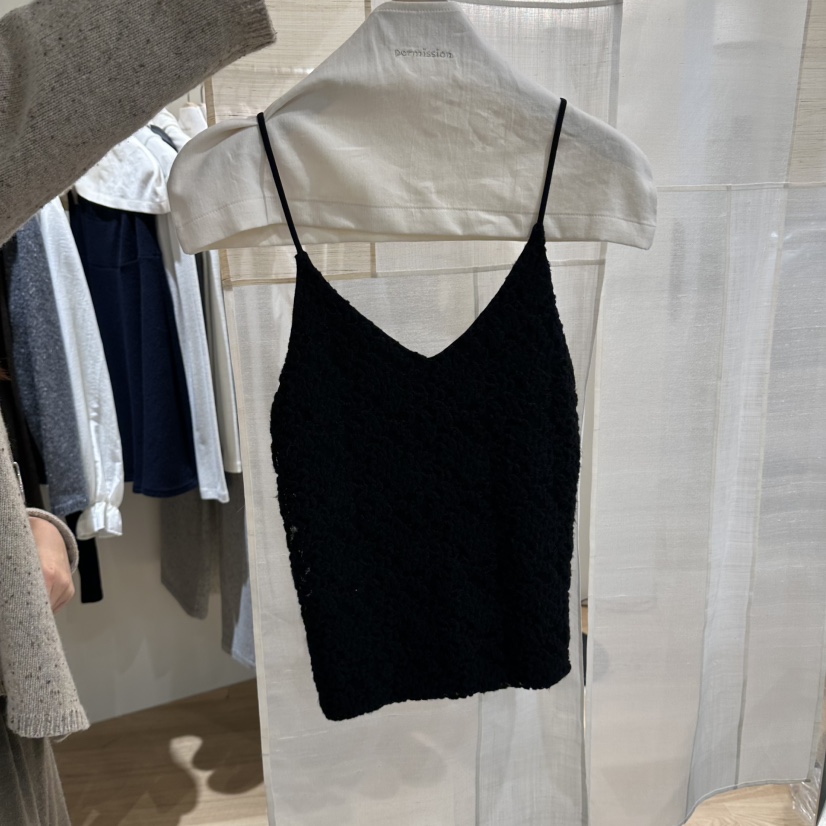 PERMISSION東大門代購女裝新品推薦真品吊帶背心絲絨無袖PERMISSION吊帶/背心圖色4