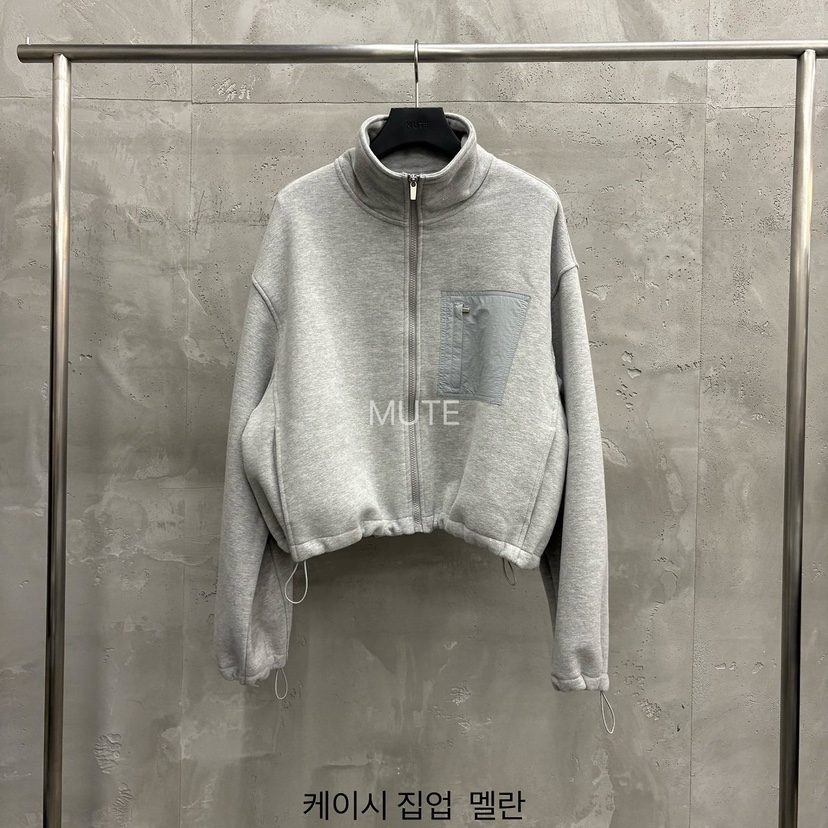 MUTE-P韓國直郵女裝新品休閑時尚熱賣人氣真品衛衣拉鏈加絨MUTE衛衣圖色2