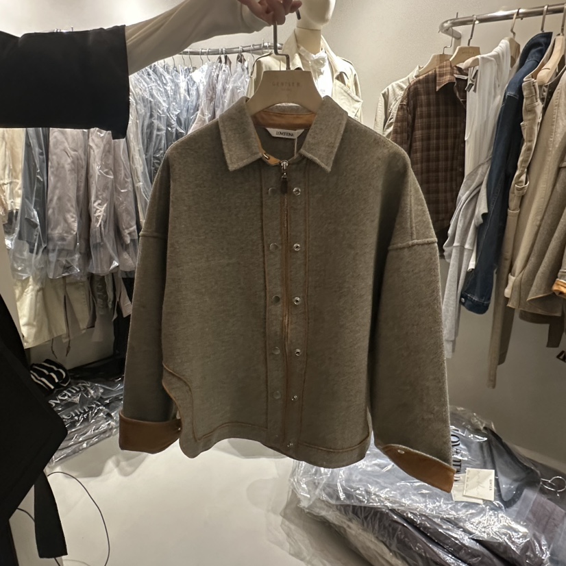 GENTLE B/LOVENTINA東大門實拍女士新品休閑夾克羊毛混紡GENTLE B/LOVENTINA夾克圖色1