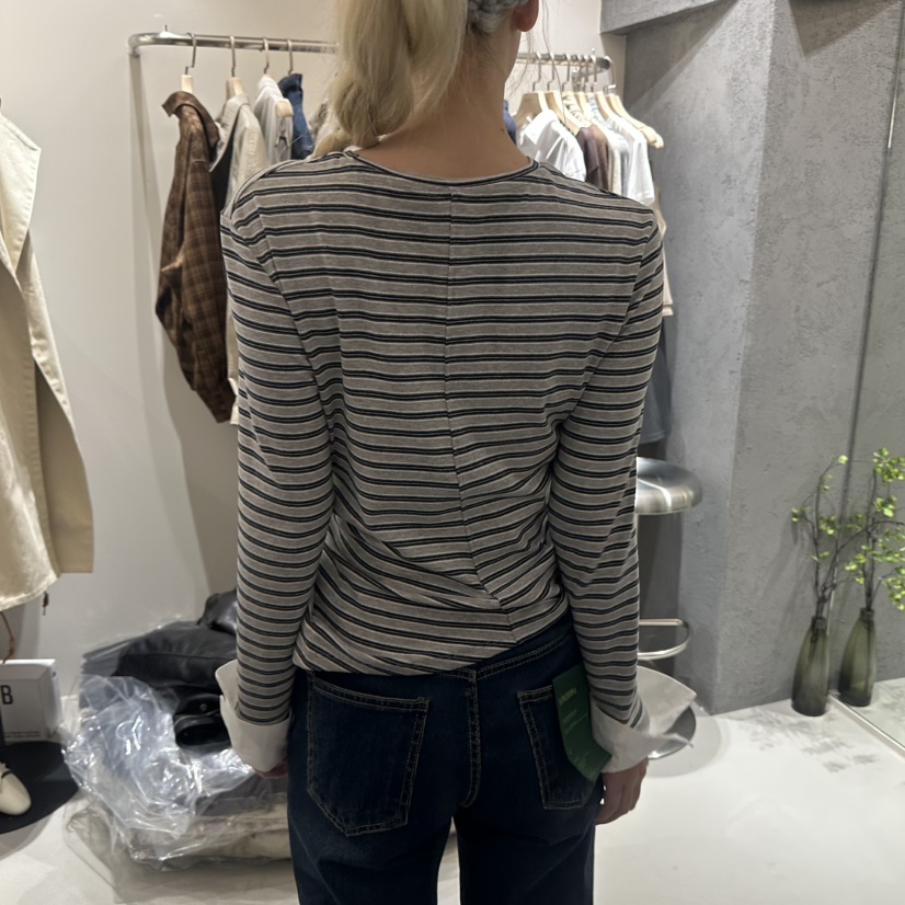 GENTLE B/LOVENTINA東大門代購女士新品人氣時尚長袖T恤GENTLE B/LOVENTINA長袖T恤