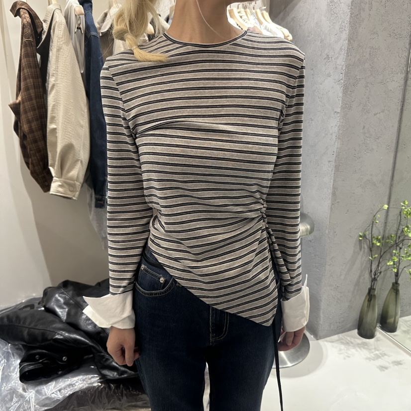 GENTLE B/LOVENTINA東大門代購女士新品人氣時尚長袖T恤GENTLE B/LOVENTINA長袖T恤圖色1