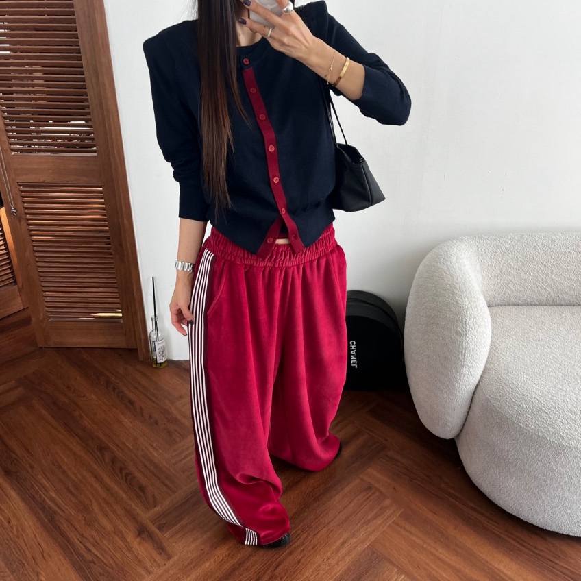 ODD FOCOUS韓國代購女士新品時尚熱賣真品休閑褲絲絨運動ODD FOCOUS休閑褲