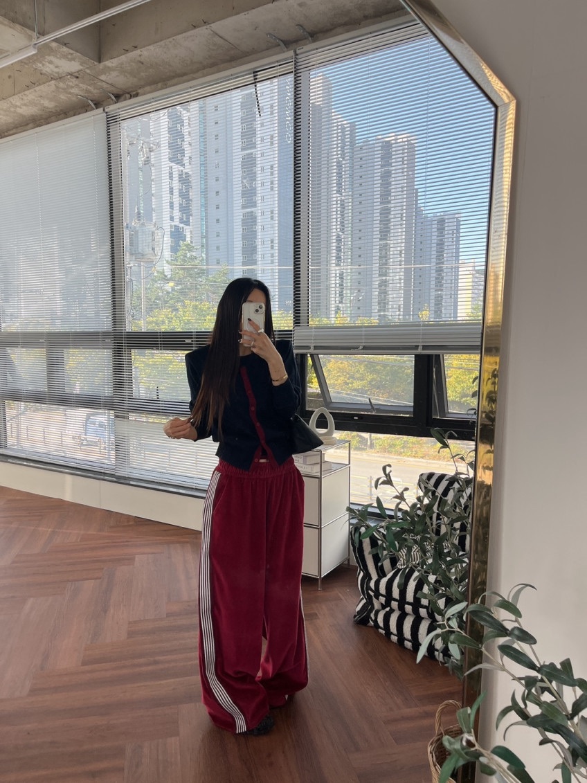 ODD FOCOUS韓國代購女士新品時尚熱賣真品休閑褲絲絨運動ODD FOCOUS休閑褲